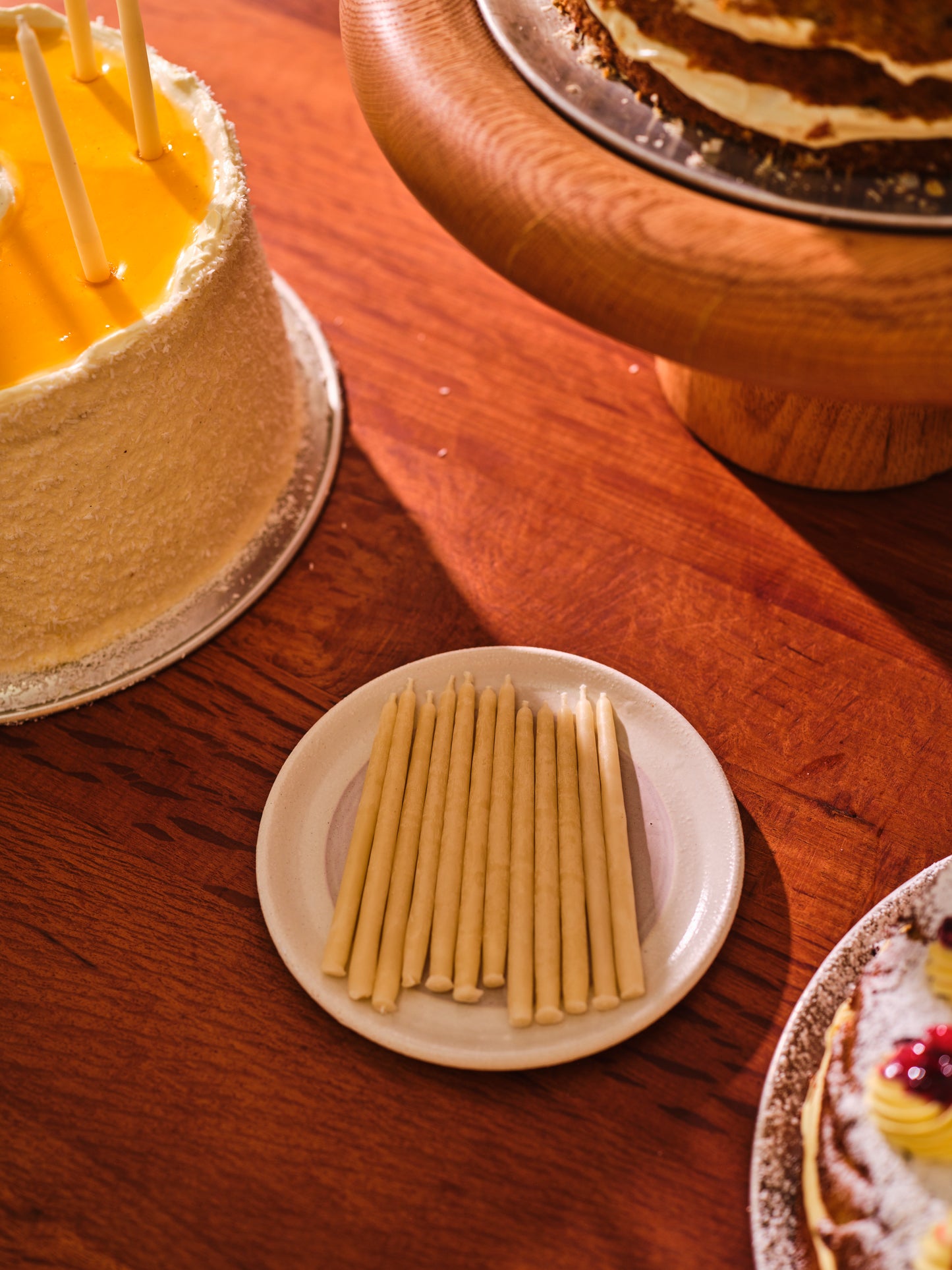 Bees wax cake candles