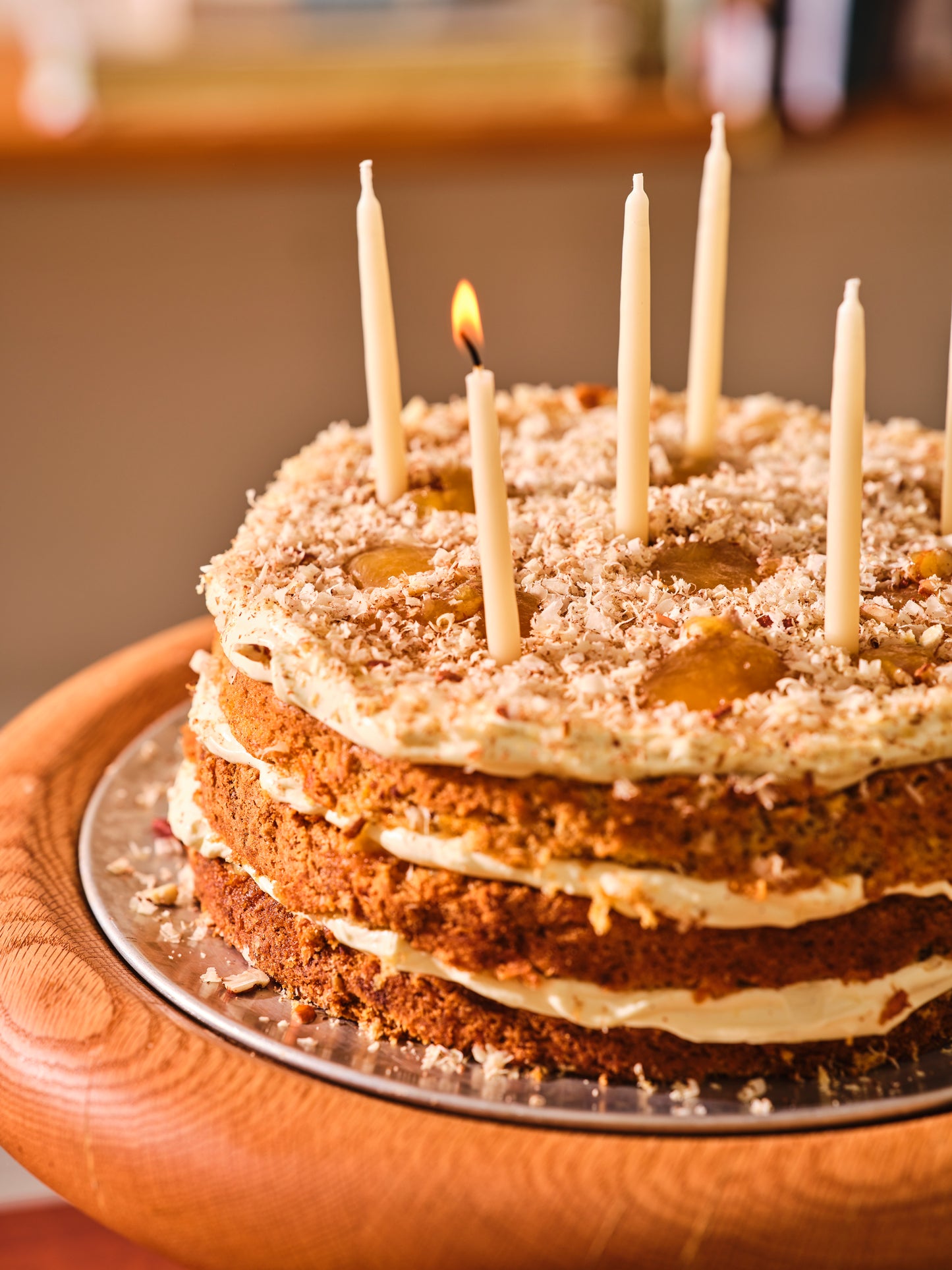 Bees wax cake candles