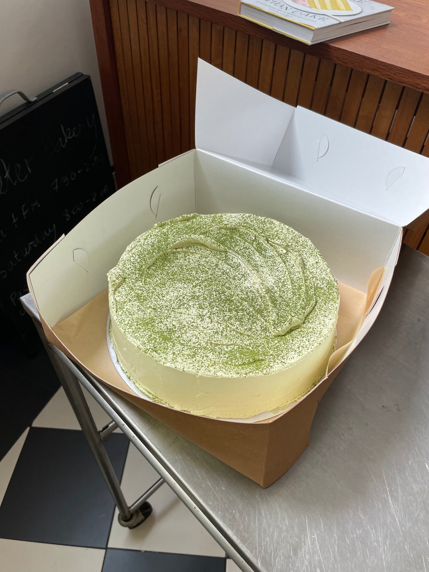 The Green Celebration layer cake